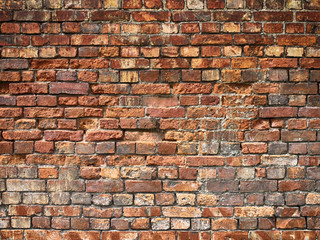old grunge brick wall background texture for design