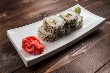 Fried sushi, roll