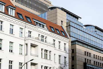 Obraz premium City Image - Universal basic modern business building skyscrapers