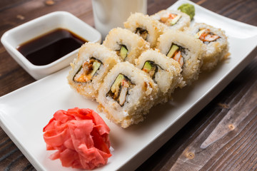 Fried sushi, roll