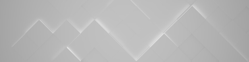 Wide White Background (Site head) (3d illustration)
