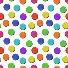 Seamless vector pattern made up of geometric shapes clay.