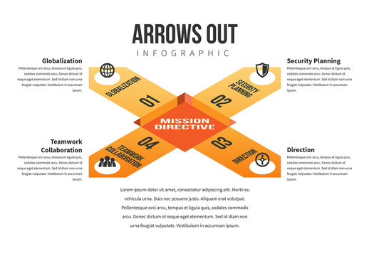 Arrows Out Infographic