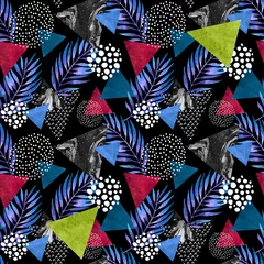 Foto op Canvas Abstract vivid geometric seamless pattern © Tanya Syrytsyna