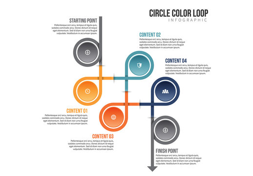 Circle Chain Infographic 6