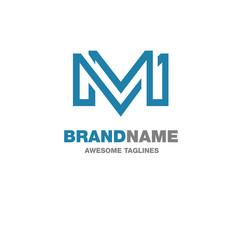 creative letter M logo, letter M Abstract business logo design template.
