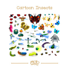     Cartoon animals collection toons: insects SET 1 © Vetra Kori