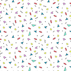 Memphis color pattern - seamless.