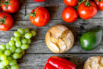 Eating healthy, food ingredients, fruits and vegetables, vegetarian diet