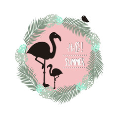 HELLO SUMMER FLAMINGOS