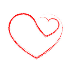 Abstract heart icon. Vector illustration.