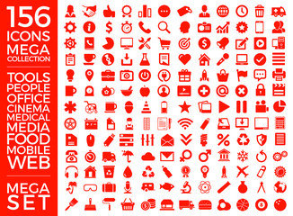Set Of Icons, Quality Universal Pack, Big Icon Collection Vector Design Eps 10