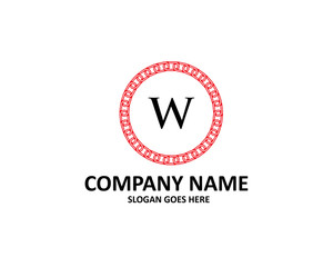 W Letter Chain Logo