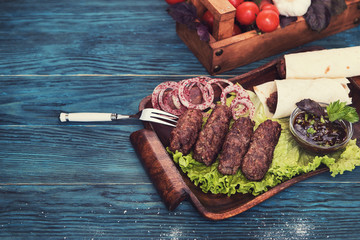 Grilled lula kebab