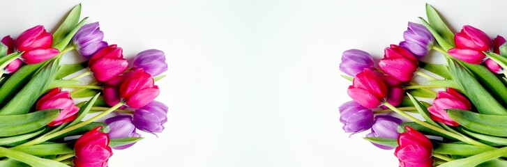 Spring picture with flowers