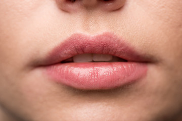 Natural pink lips