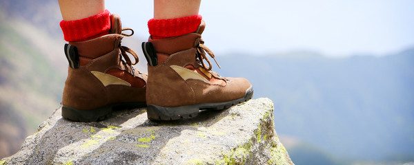 Walking in the mountains