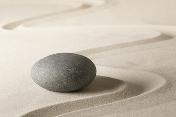Fototapeta na wymiar Spa wellness relaxation background with sand and stones like for zen meditation...