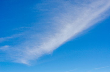 Blue sky and white cloud