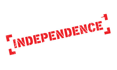 Independence rubber stamp. Grunge design with dust scratches. Effects can be easily removed for a clean, crisp look. Color is easily changed.