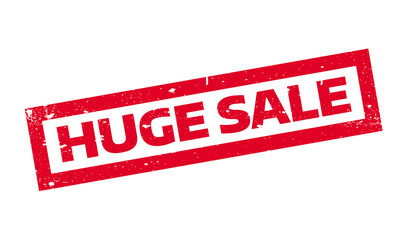 Huge Sale rubber stamp. Grunge design with dust scratches. Effects can be easily removed for a clean, crisp look. Color is easily changed.