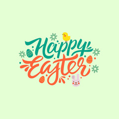 Happy Easter lettering