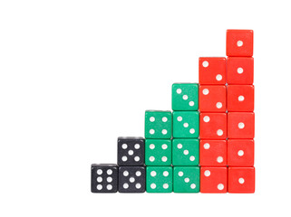 concept luck - bone in the form of a pyramid