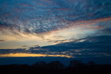 Fototapeta premium Clouds at sunset