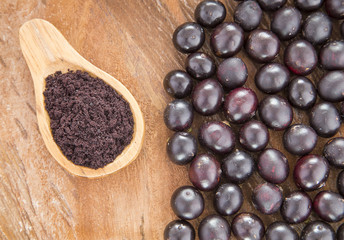 The amazon acai fruit (Euterpe oleracea)