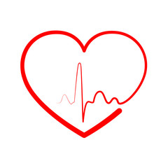 Heart icon. Vector illustration.