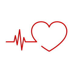 Heart icon. Vector illustration.