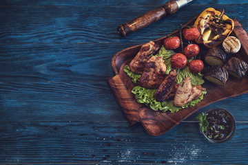 Grilled chicken meat
