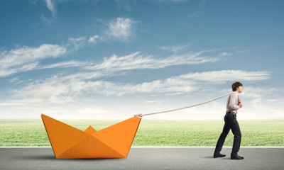 Obraz premium Water transporation concept