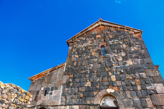 Surb Araqeloc and Astvatsatsin old Sevanavank church monastery, Sevan, Armenia