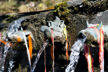 Brunnefiguren in Muktinath 