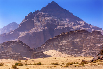 Sand Rock Formation Valley of Moon Wadi Rum Jordan
