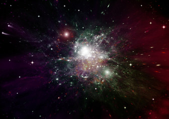 galaxy in a free space