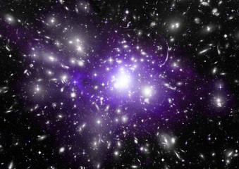 Obraz premium galaxy in a free space