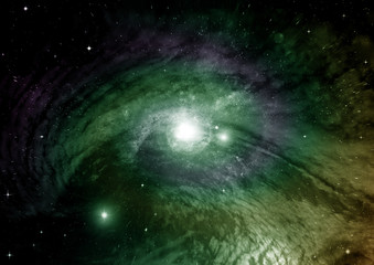 galaxy in a free space