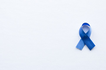 blue ribbon on a white background