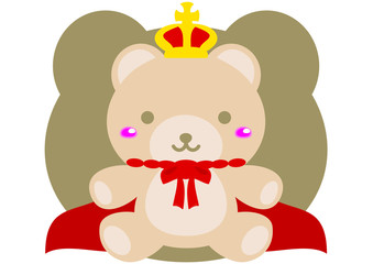 The stuffed toy of the bear