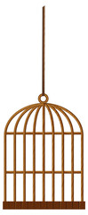 Bird cage on the rope