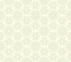 Vector seamless floral pattern. Modern stylish floral abstract texture.