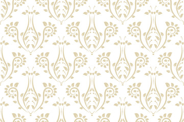 Vector seamless floral pattern. Modern stylish abstract texture.