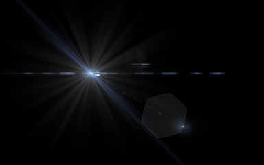 Fototapeta premium Lens Flare distant white light