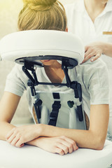 Mobile massage (relaxing in the office)
