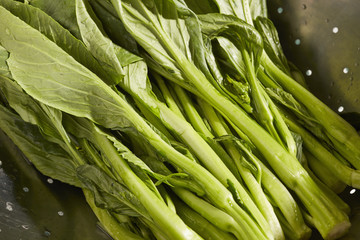 Fototapeta premium fresh, raw, Chinese Broccoli