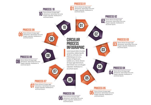 Triangular Tab Progress Infographic 8