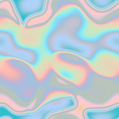 Holographic seamless blue pattern - 141670813