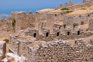 Ruined walls of the fortress.